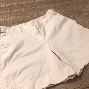 Talbots shorts, cream colored, stretch, size 10